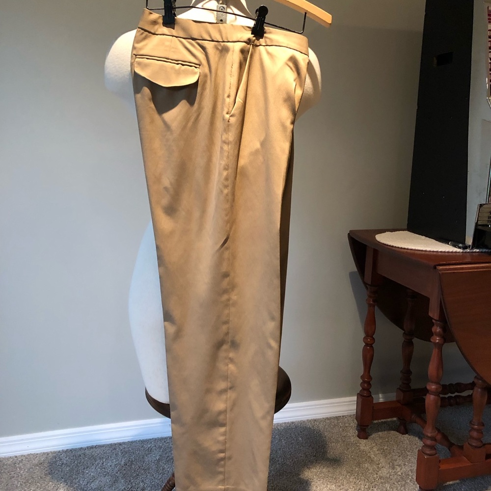 Talbots classic khaki trouser straight leg - Picture 3 of 6